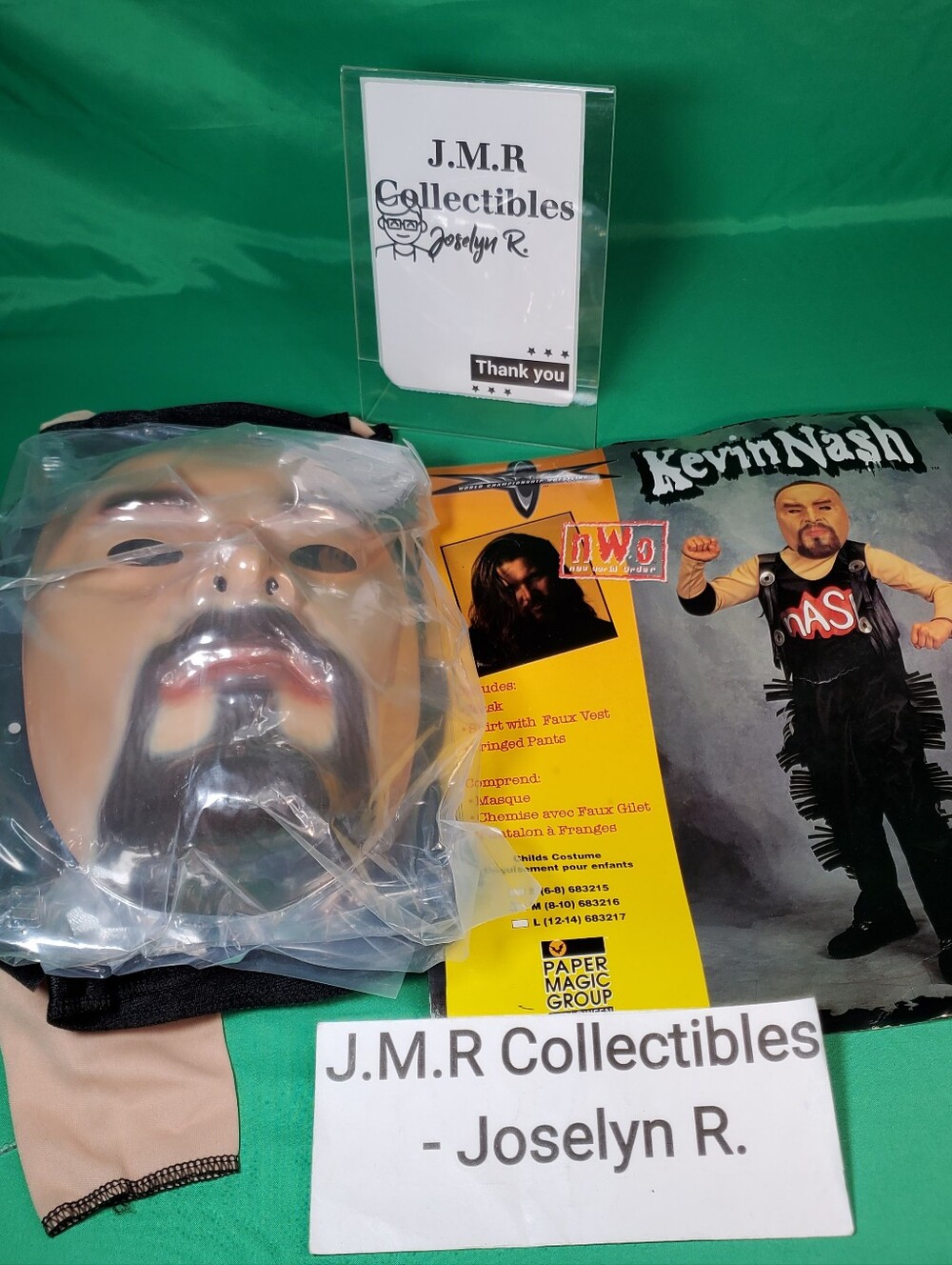 Nos 1999 wcw kevin nash child's halloween costume size medium 8-10